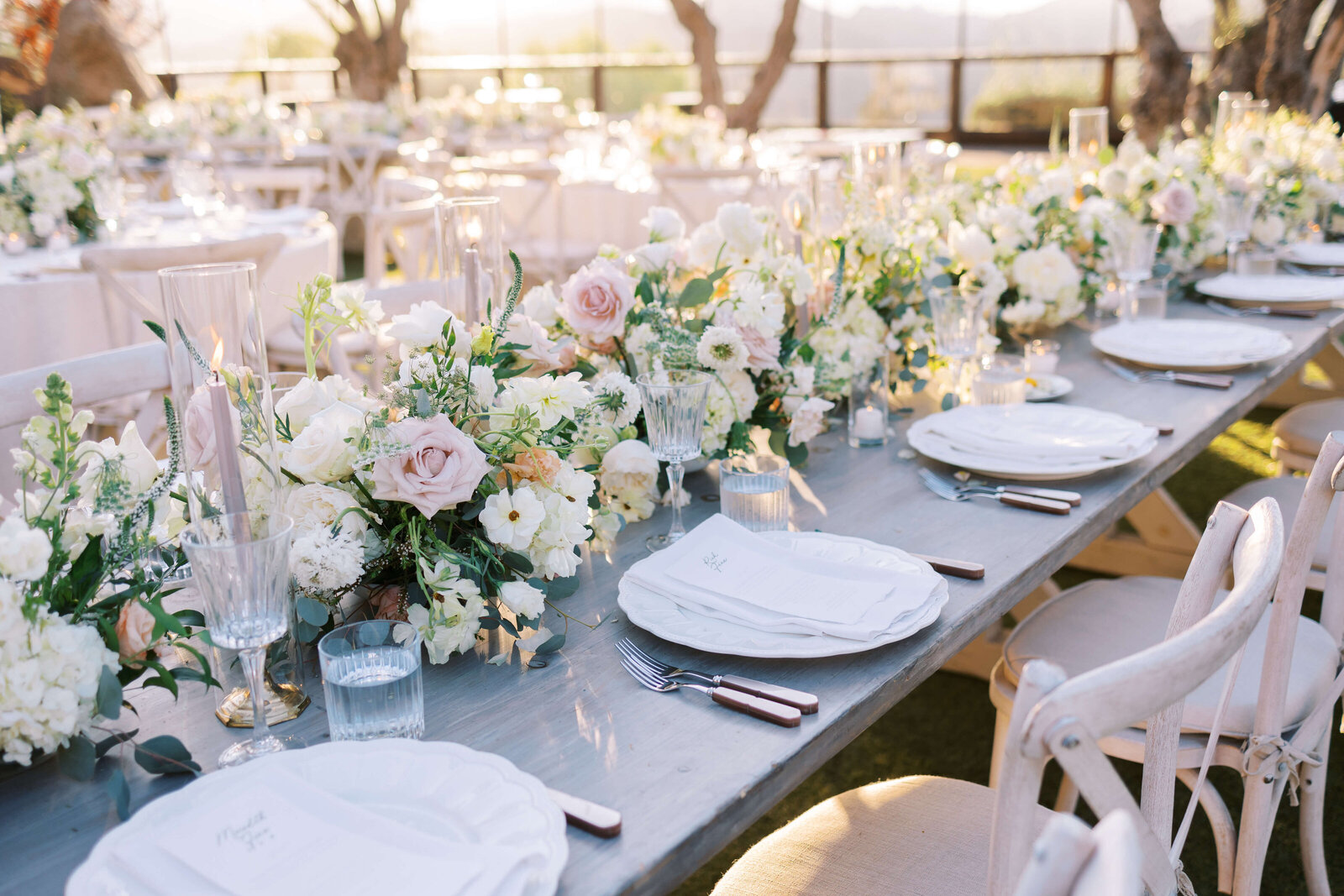 Cielo Farms Wedding Reception Tablescape - Lisa Leanne Photography