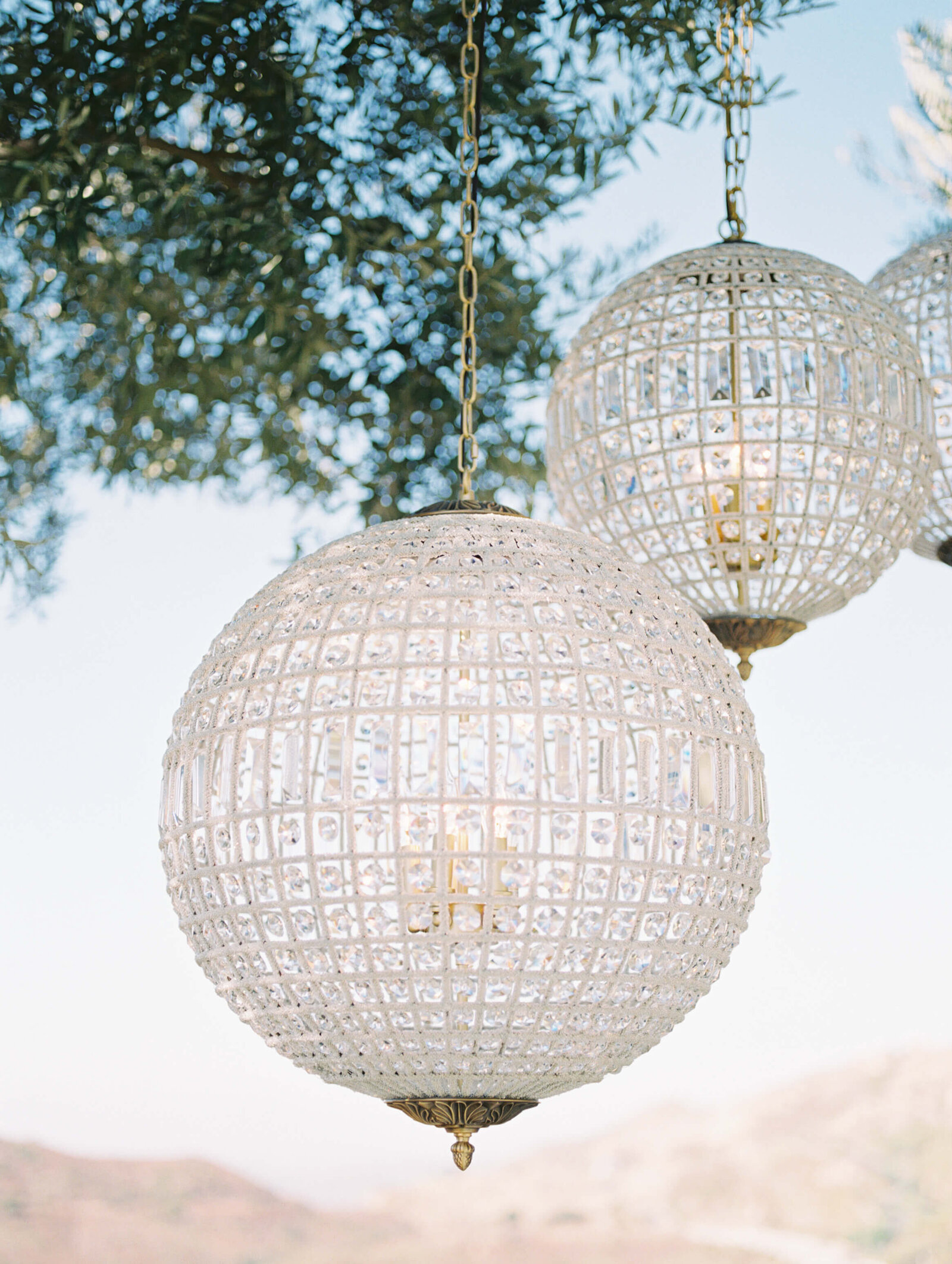 Cielo Farms Wedding Reception Chandeliers - Lisa Leanne Photography