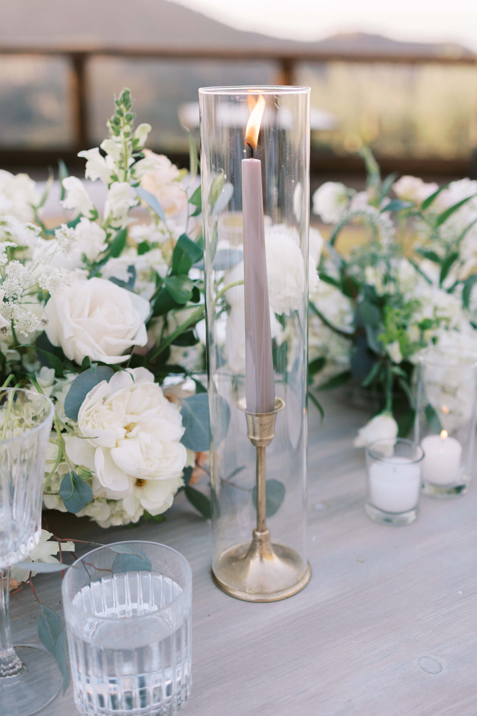 Cielo Farms Wedding Reception Table Details - Lisa Leanne Photography