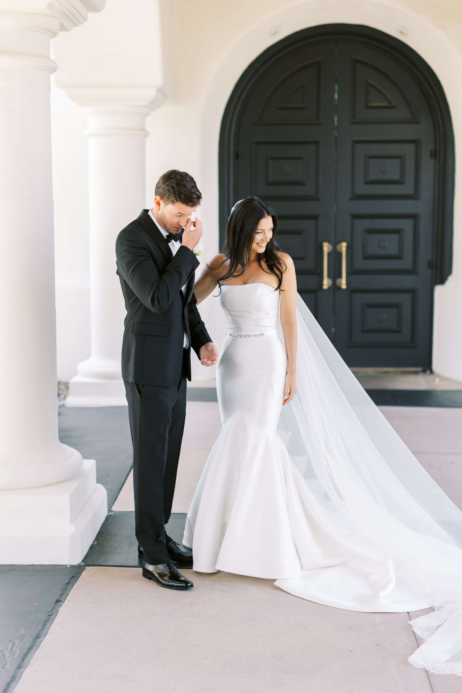 Spanish Hills Country Club Wedding Bride and Groom First Look