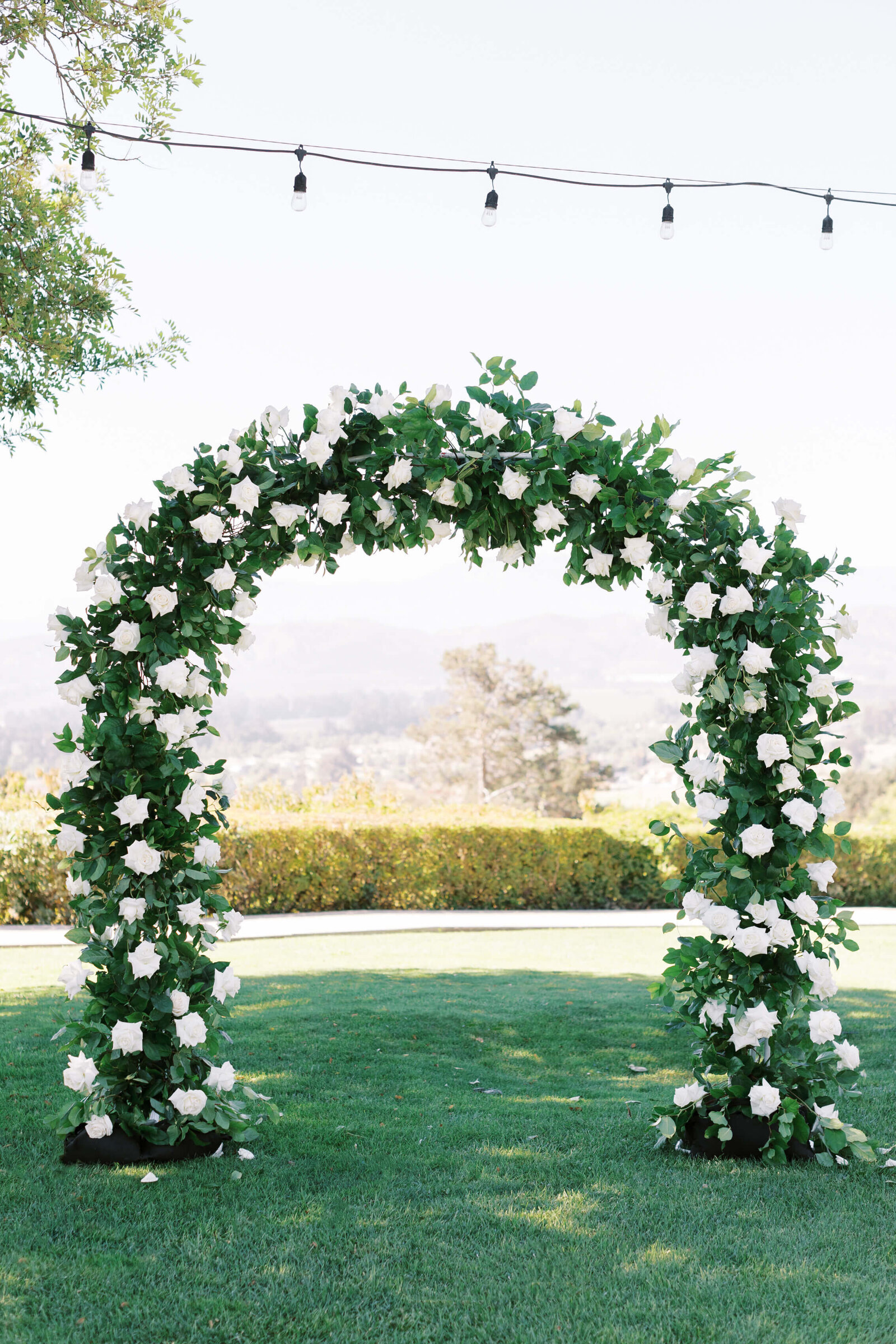 Spanish Hills Country Club Wedding Ceremony Arch
