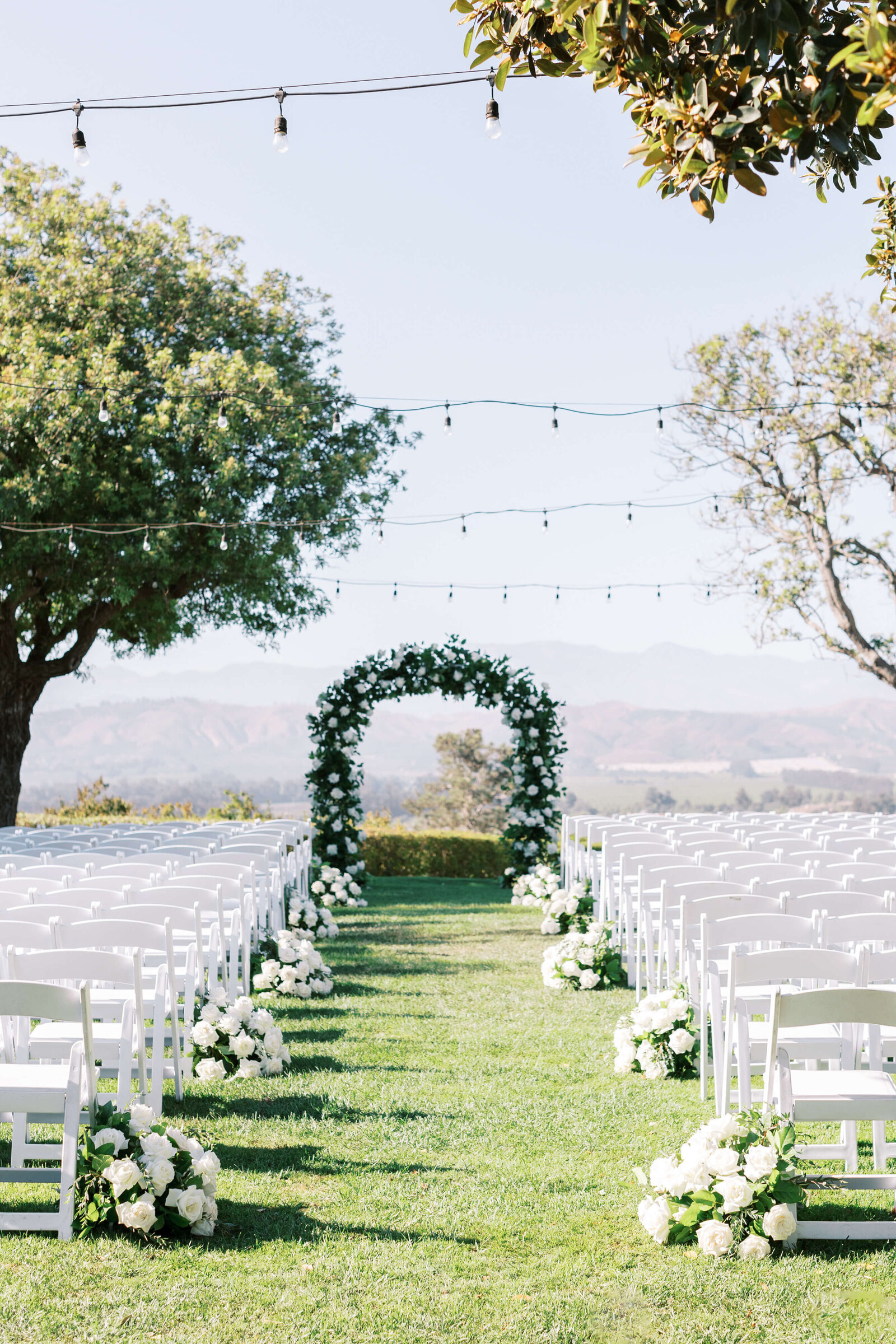 Spanish Hills Country Club Wedding Ceremony Setup