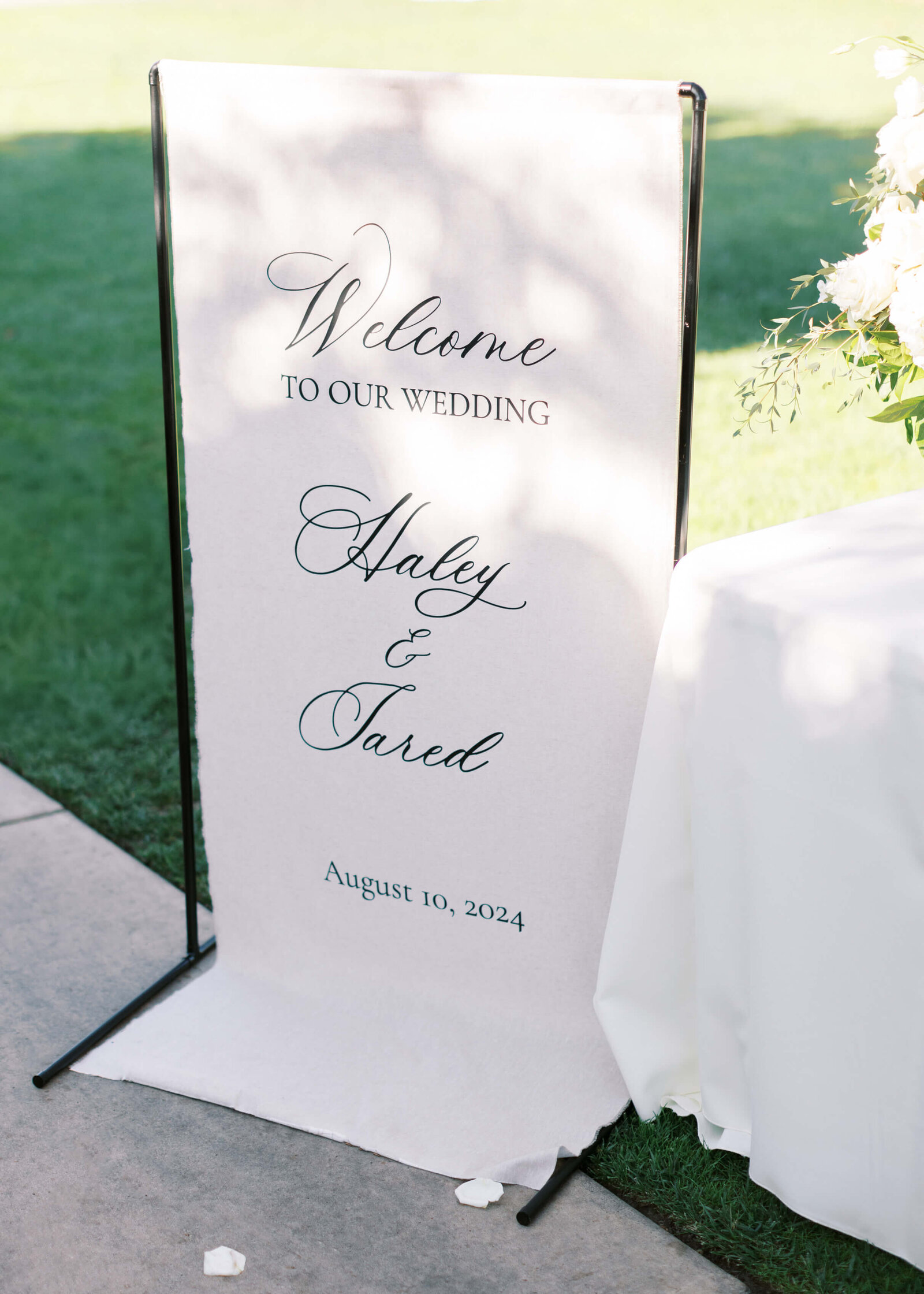 Spanish Hills Country Club Wedding Welcome Sign
