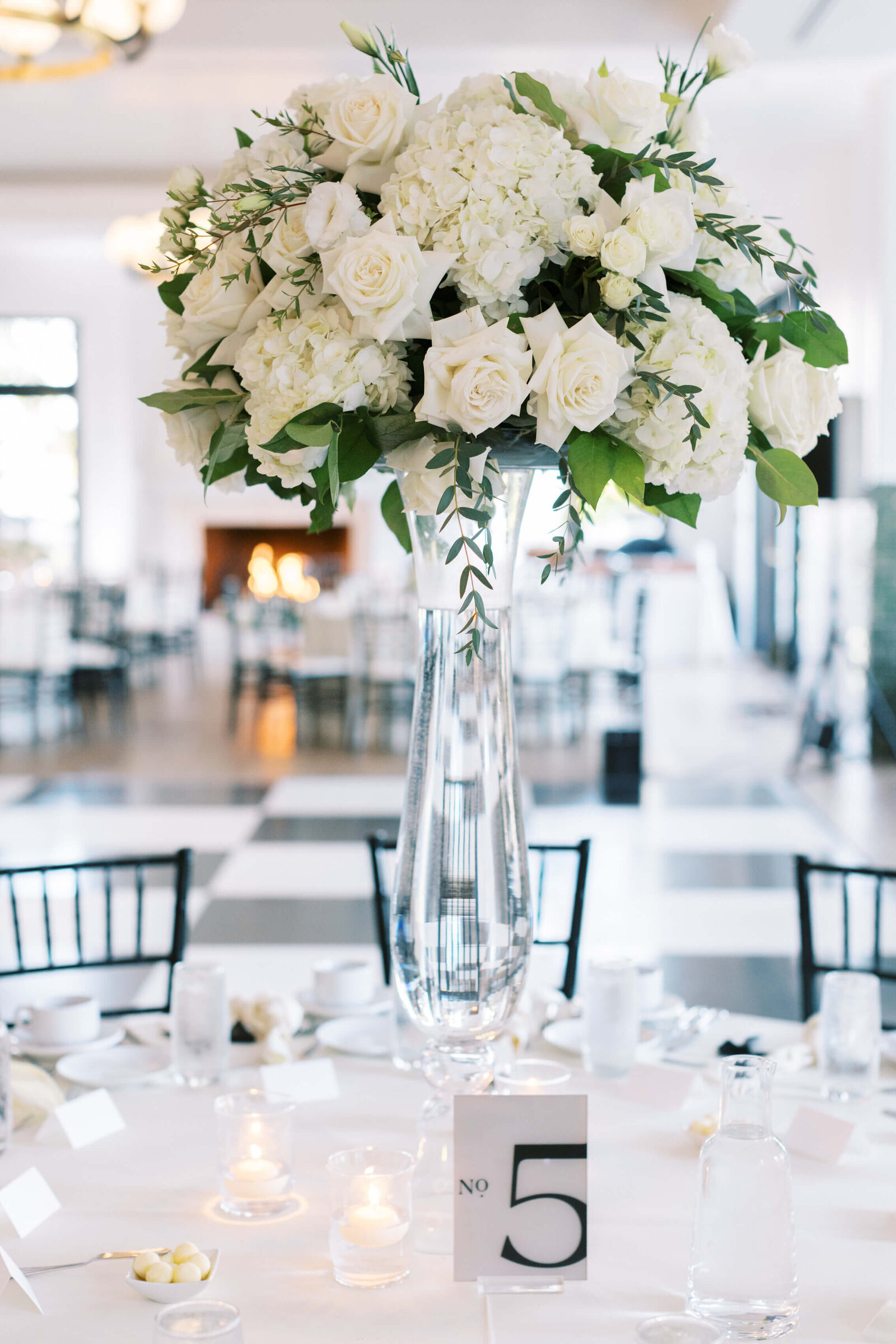 Spanish Hills Country Club Wedding Reception Florals