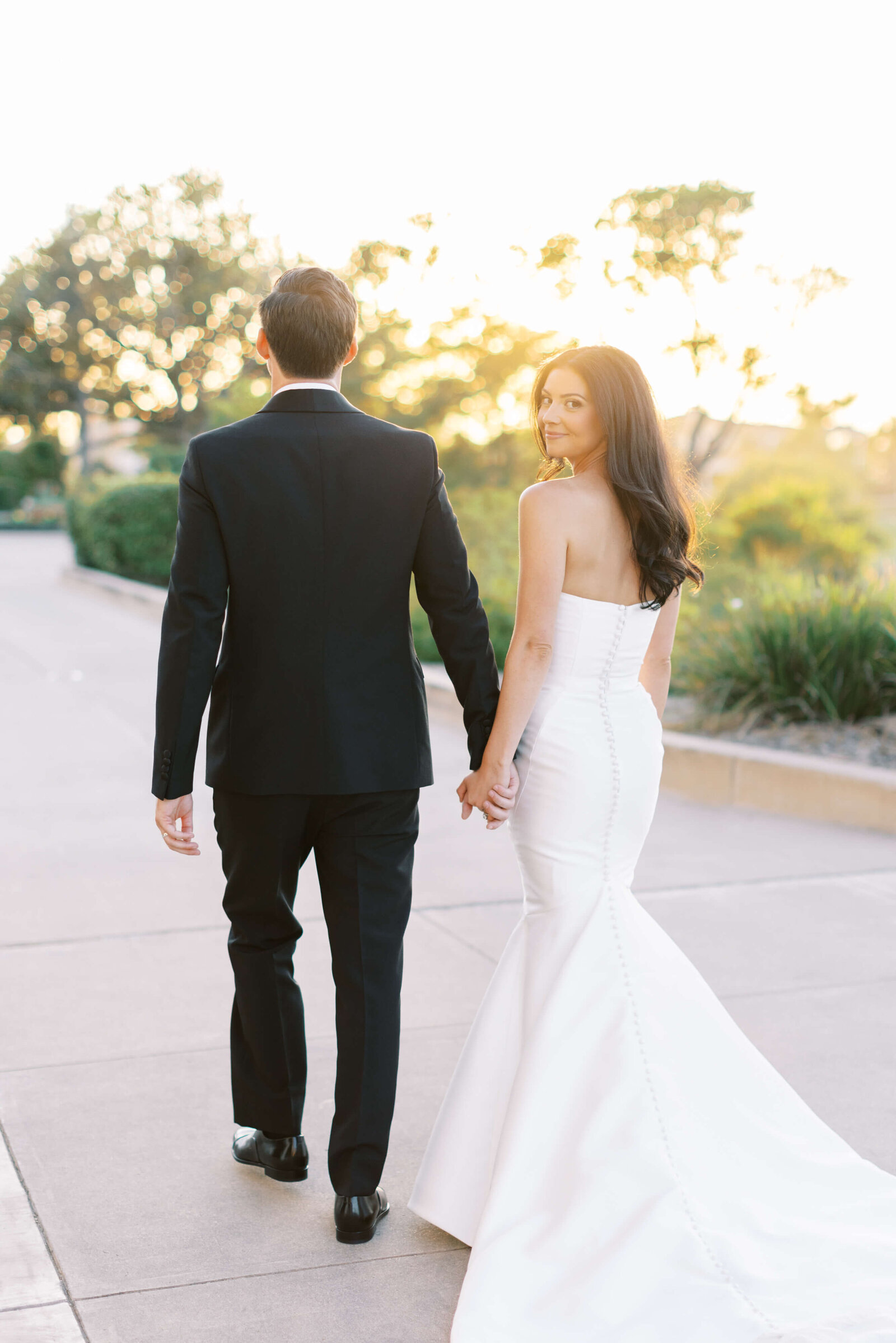 Spanish Hills Bride and Groom Portrait at Golden Hour
