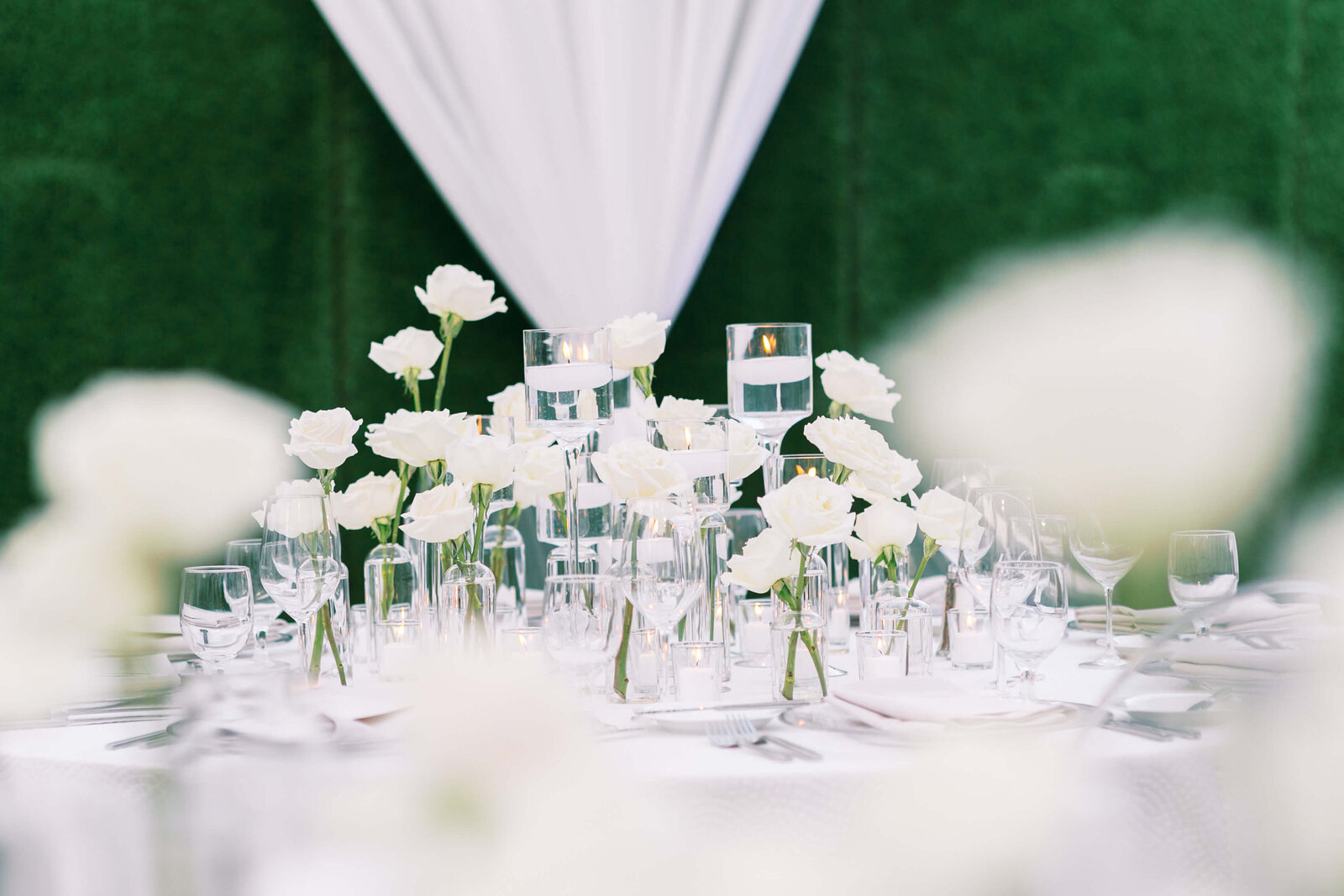 Bel-Air Country Club Reception Table Setup