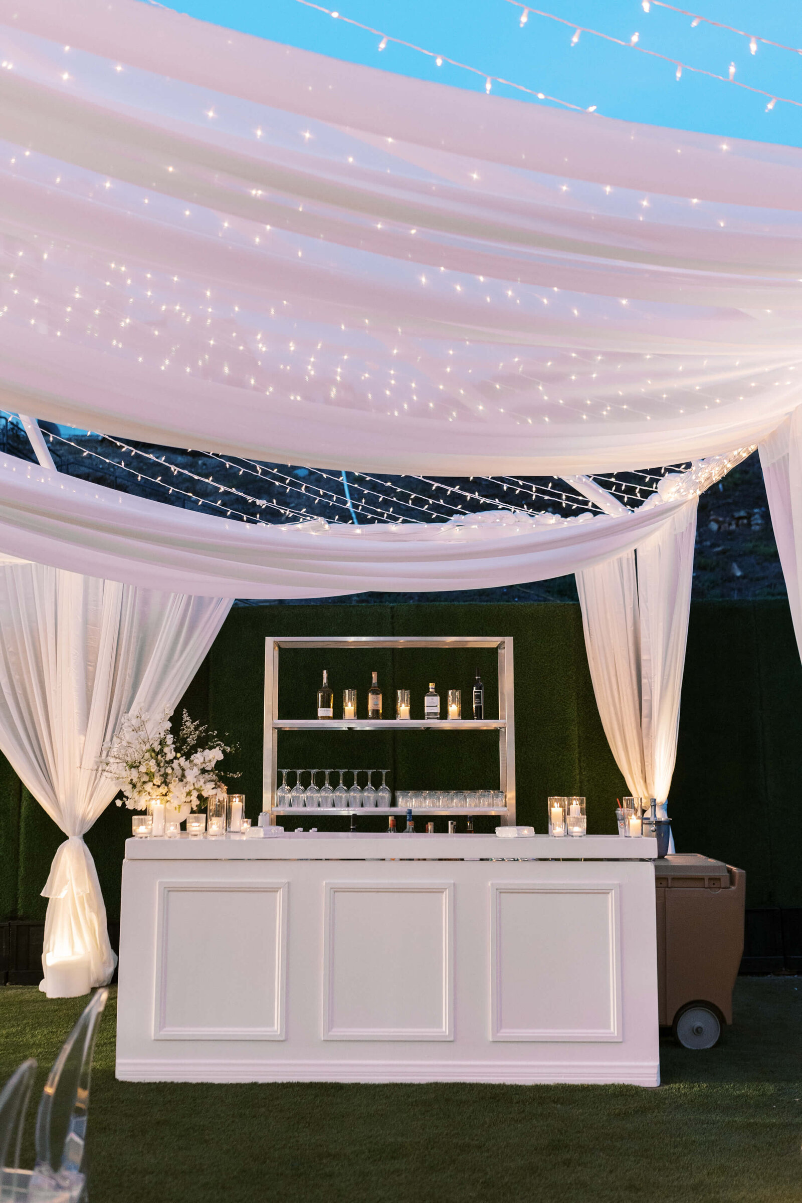 Bel-Air Country Club Reception Bar Setup