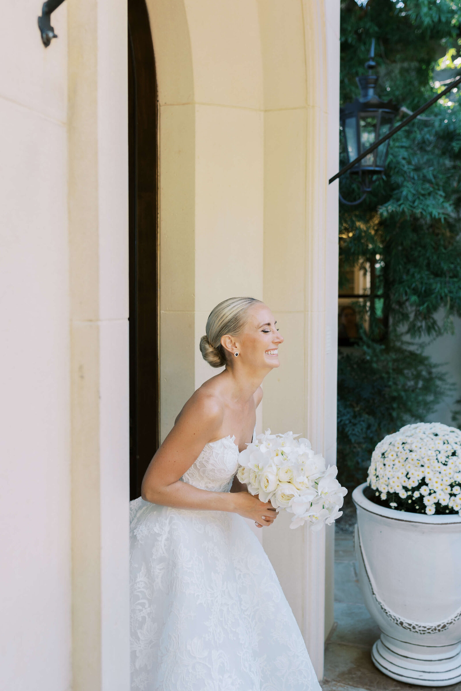 Malibu Wedding First Look with Bridesmaids
