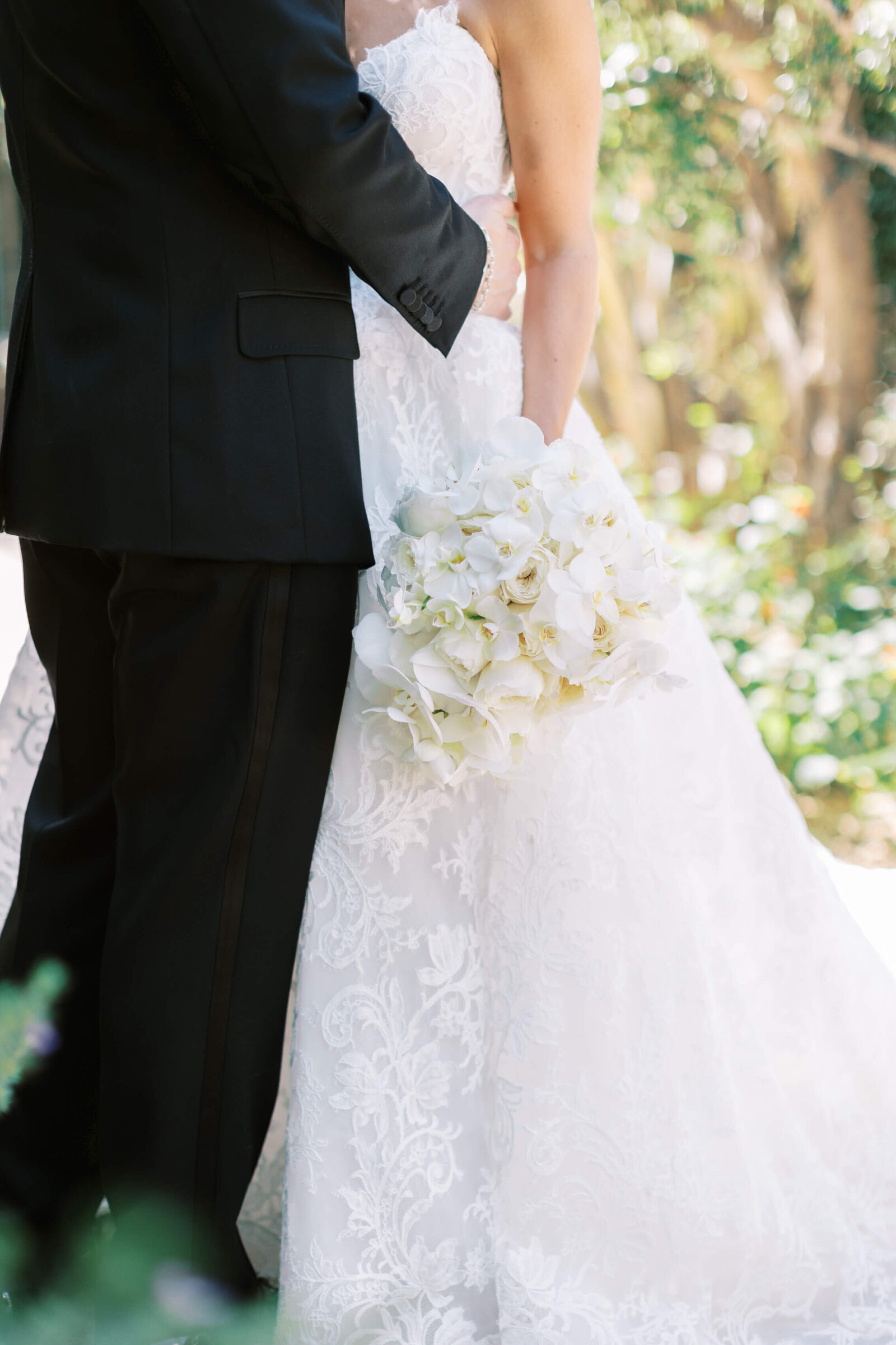 Malibu Estate Wedding Bride and Groom Portrait Detail