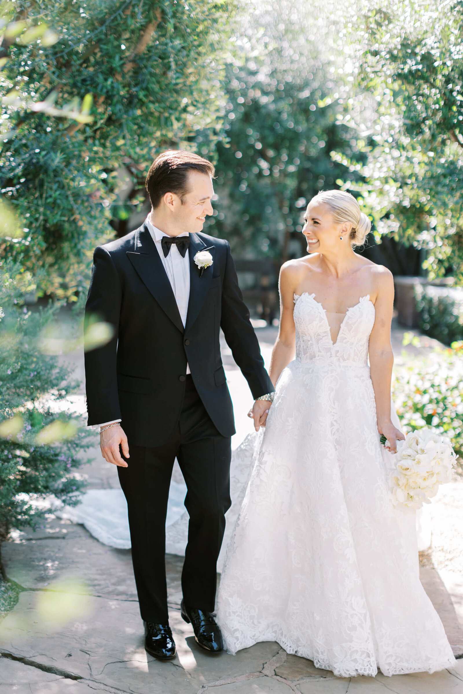 Malibu Wedding Bride and Groom Portrait