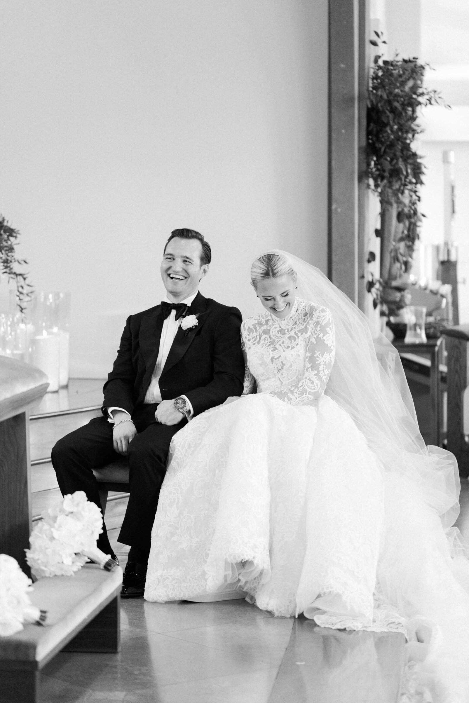 Malibu Wedding Ceremony Bride and Groom