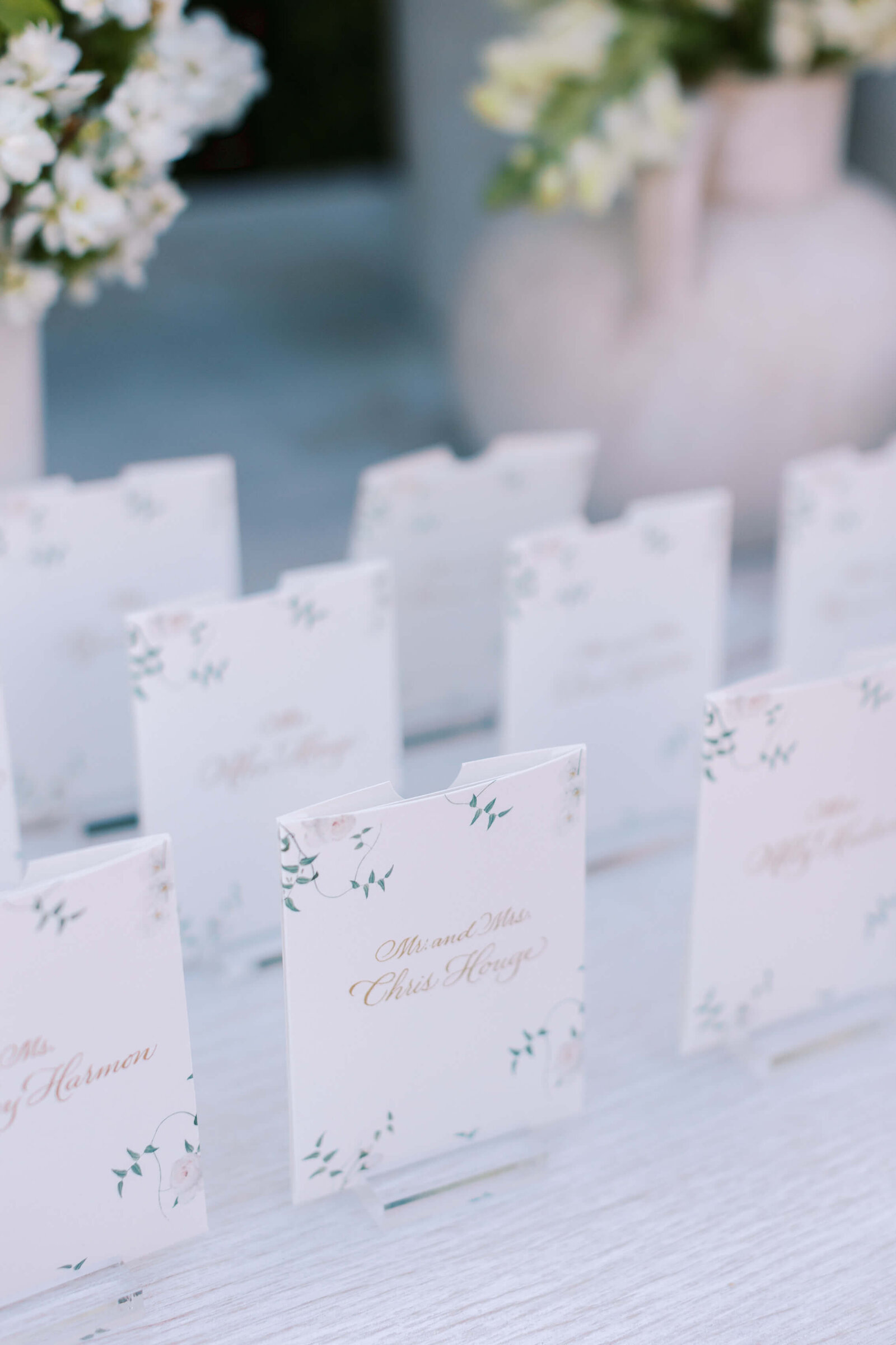 Malibu Estate Wedding Seating Cards