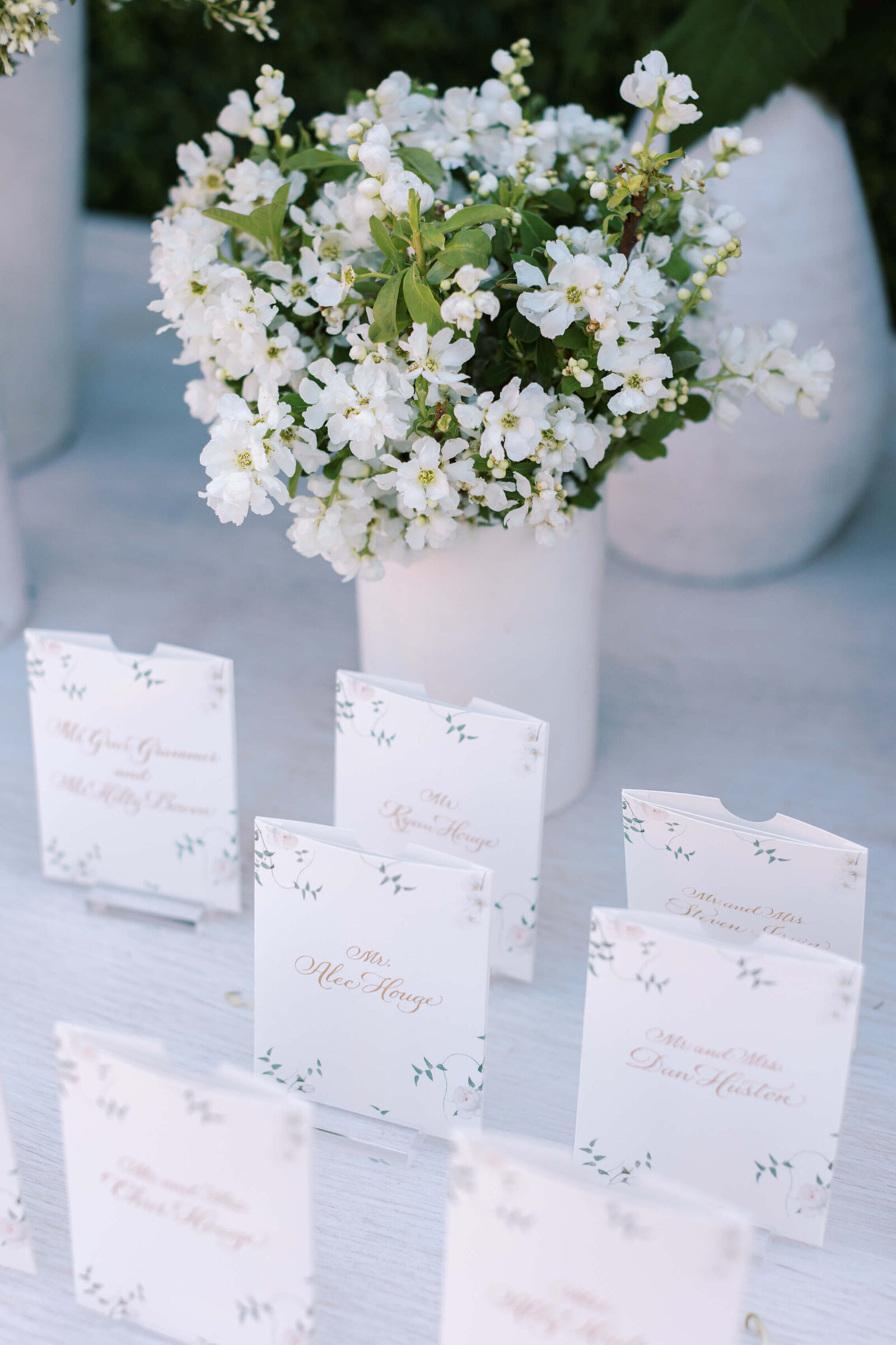 Malibu Estate Wedding Seating Cards