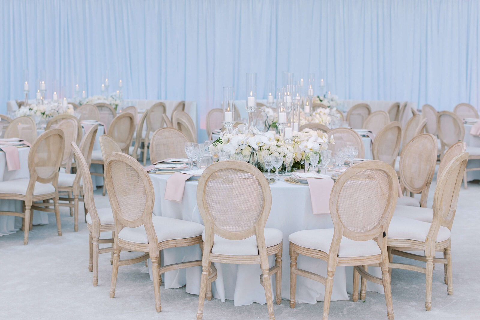 Tented Malibu Estate Wedding Reception Table