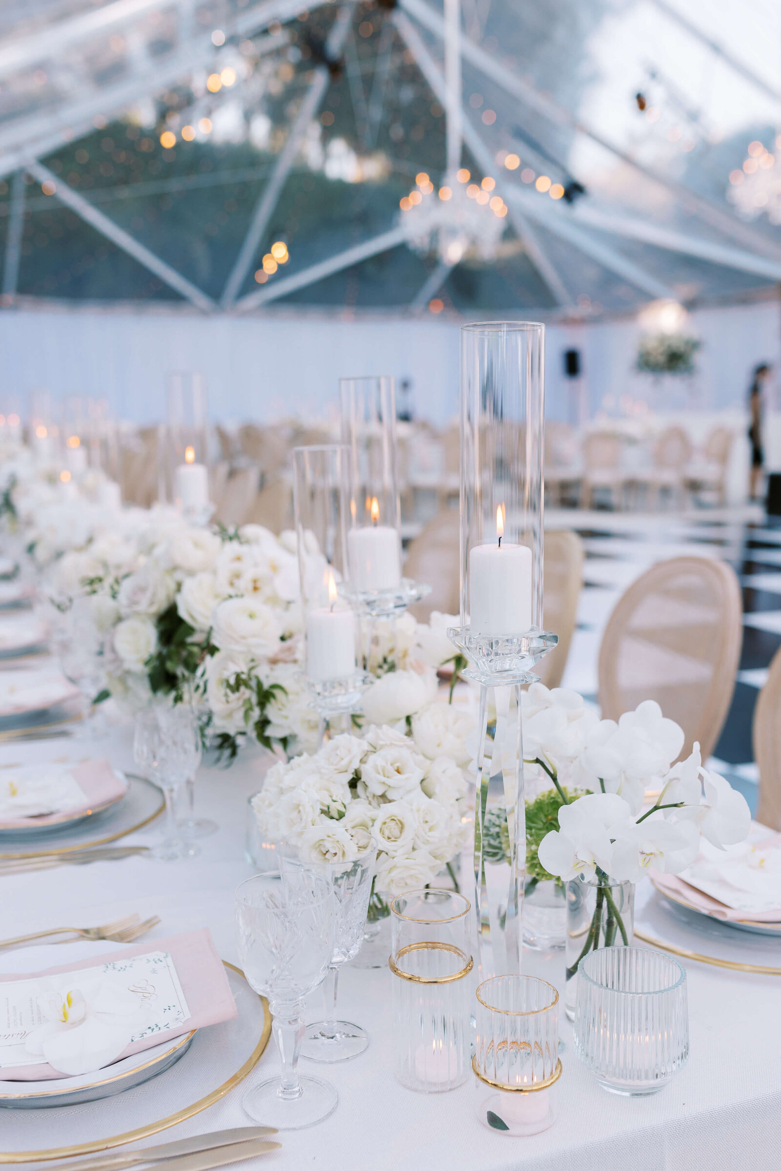 Tented Malibu Estate Wedding Reception Detail 