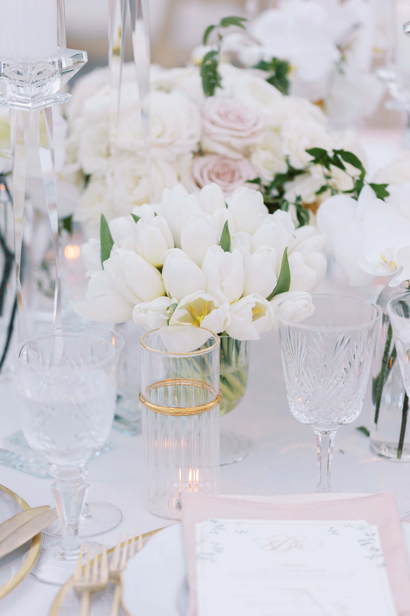 Malibu Estate Wedding Reception Table Detail 