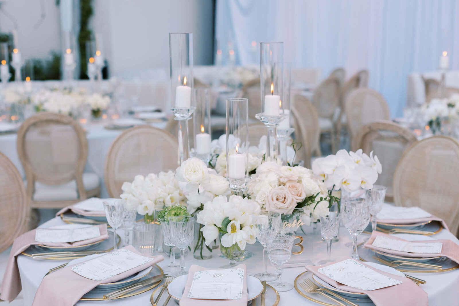 Luxury Malibu Wedding Reception Table