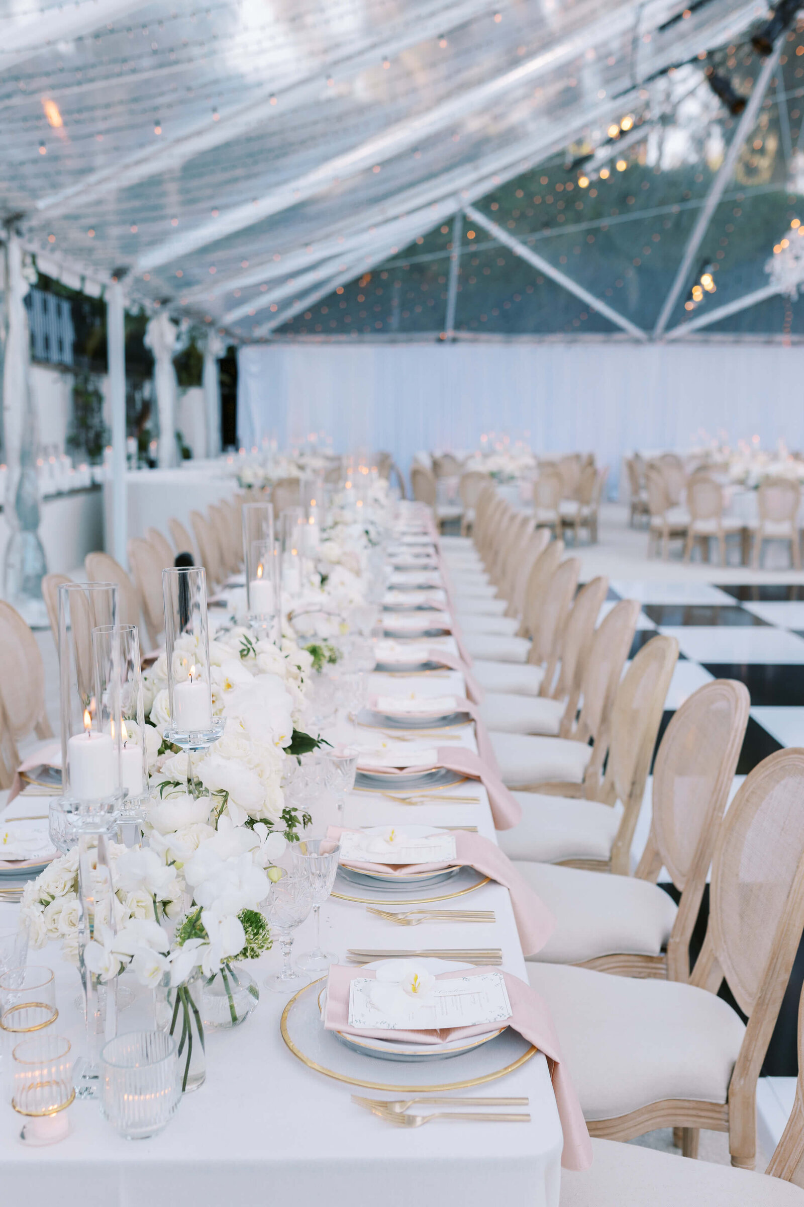 Malibu Wedding Reception Setup