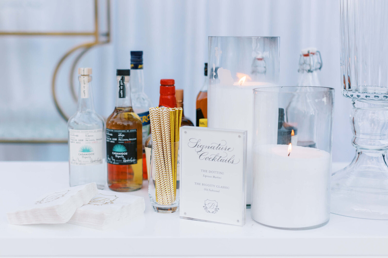 Malibu Estate Wedding Reception Bar