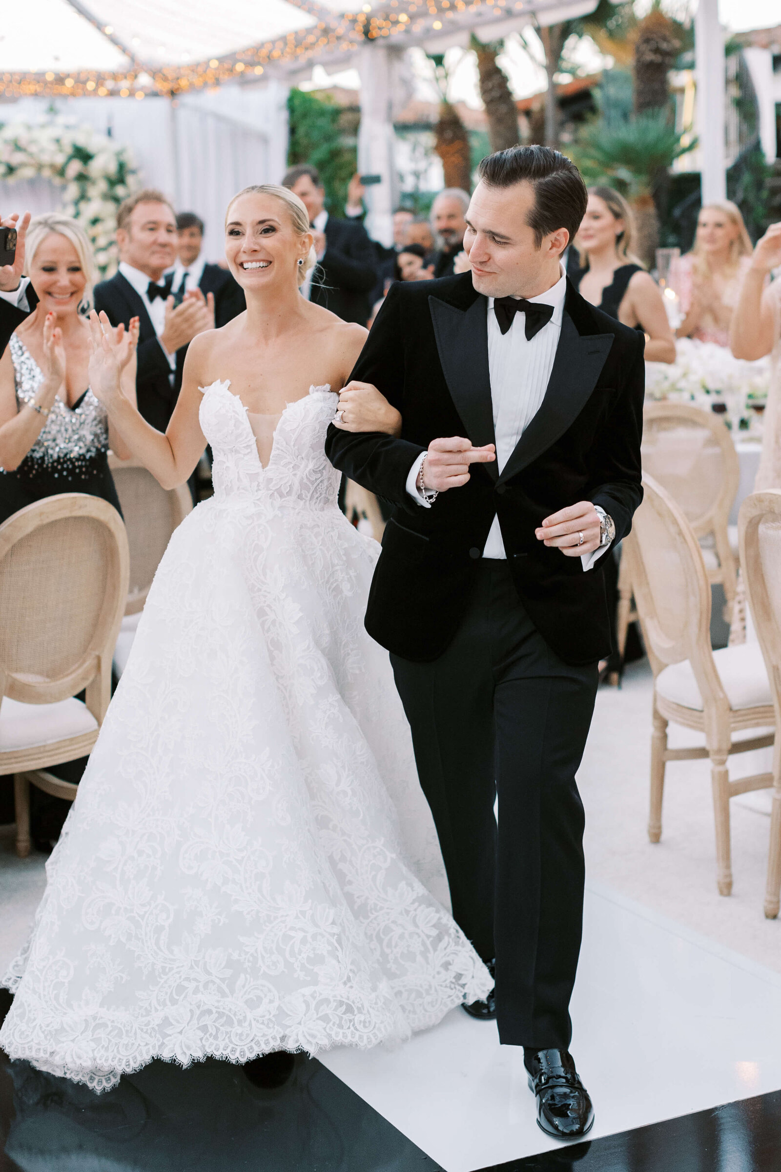Malibu Estate Wedding Reception Grand Entrance