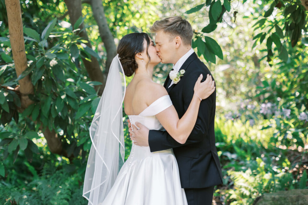 Gerry Ranch Wedding First Look - Lisa Leanne Photography