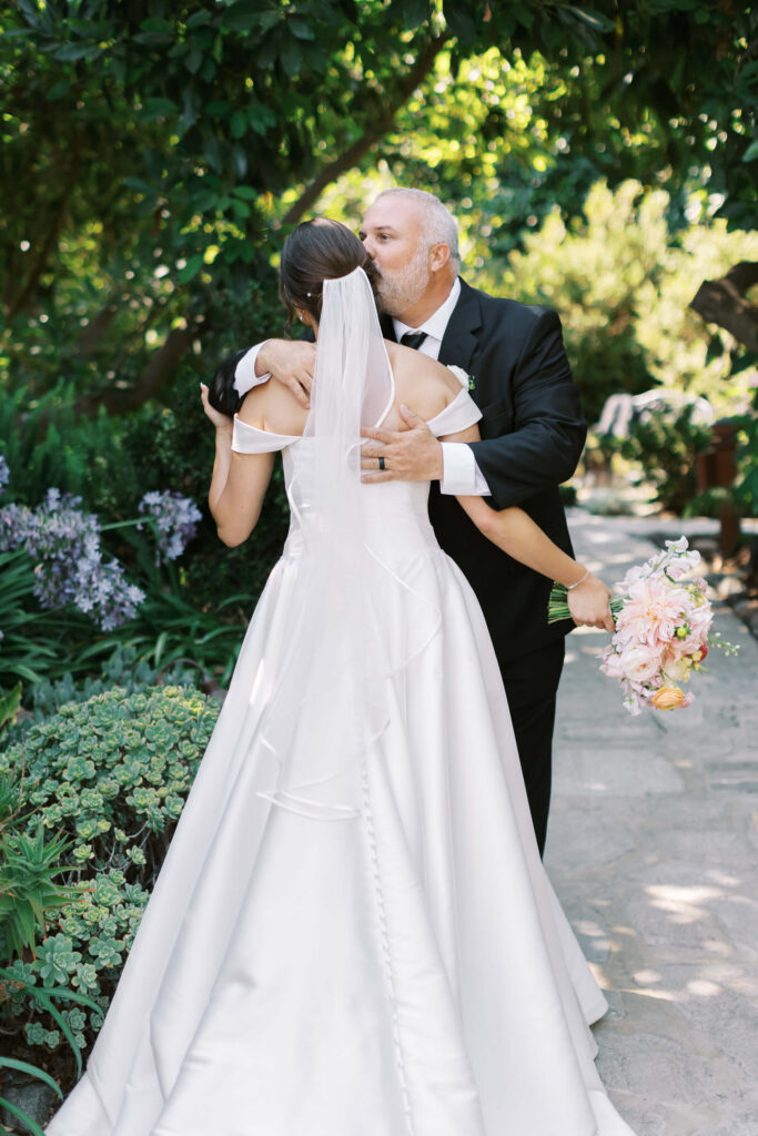 Gerry Ranch First Look with Dad. Lisa Leanne Photography