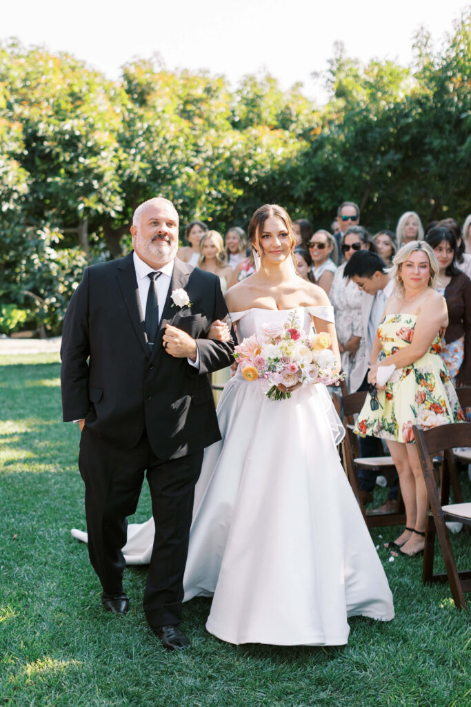 Gerry Ranch Wedding Bride Processional - Lisa Leanne Photography