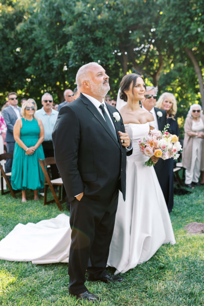 Gerry Ranch Ceremony Bride Processional - Lisa Leanne Photography