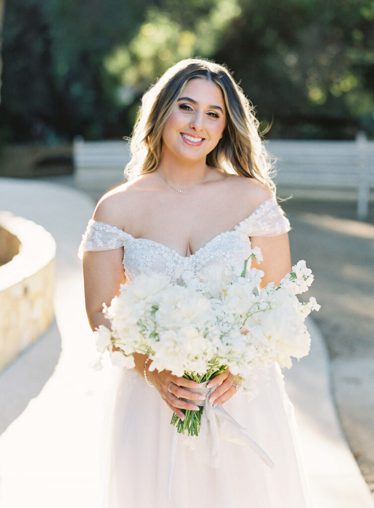 Bridal Portrait at Calamigos Ranch Oak Room Wedding - Lisa Leanne Photography