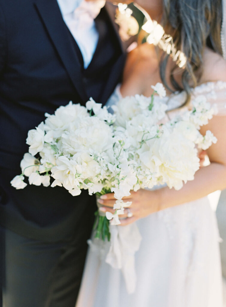 Bride and Groom Portrait Detail at Calamigos Ranch - Lisa Leanne Photography