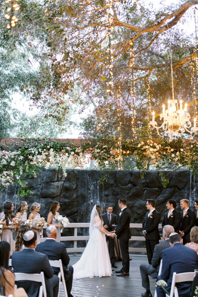 Oak Room Wedding Ceremony - Calamigos Ranch - Lisa Leanne Photography