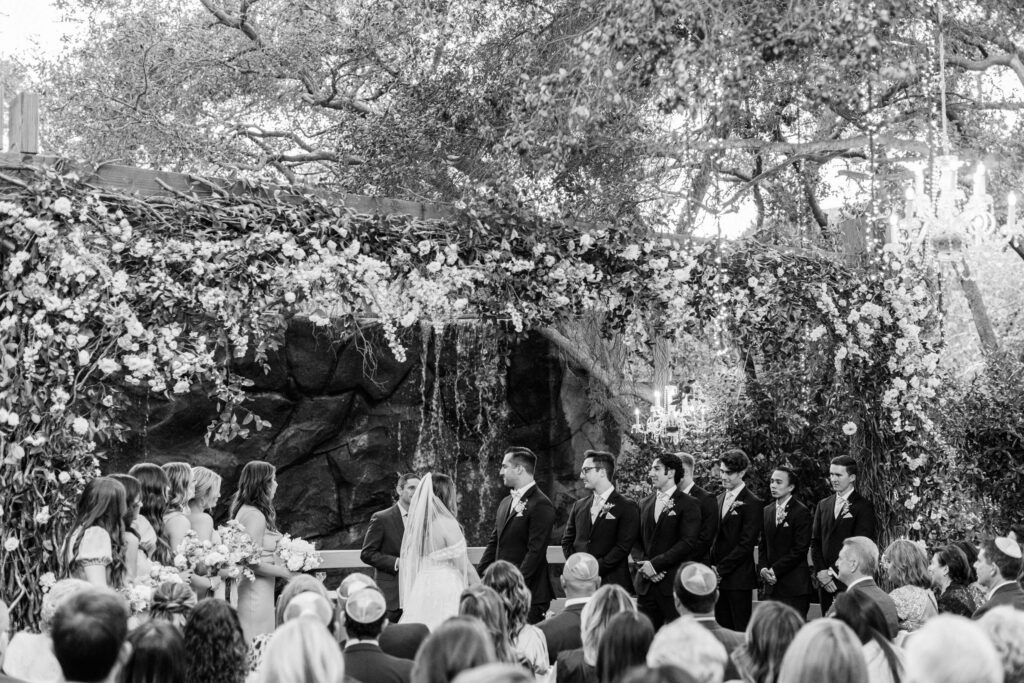 Oak Room Wedding Ceremony - Calamigos Ranch - Lisa Leanne Photography