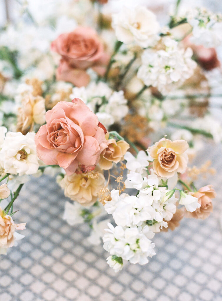 Calamigos Ranch Oak Room Reception Florals - Lisa Leanne Photography