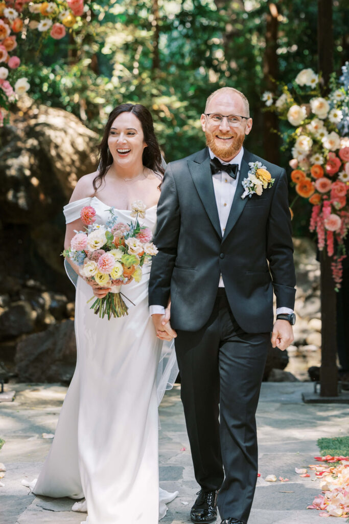 Calamigos Ranch Birchwood Room Wedding Ceremony Exit