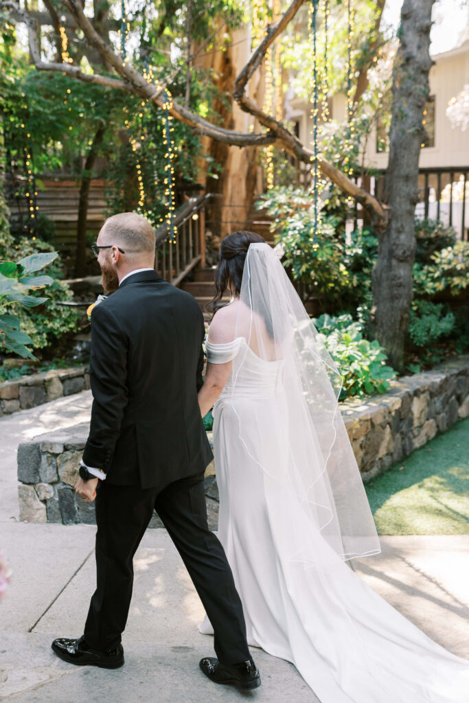 Calamigos Ranch Birchwood Room Wedding Ceremony Bride and Groom Exit