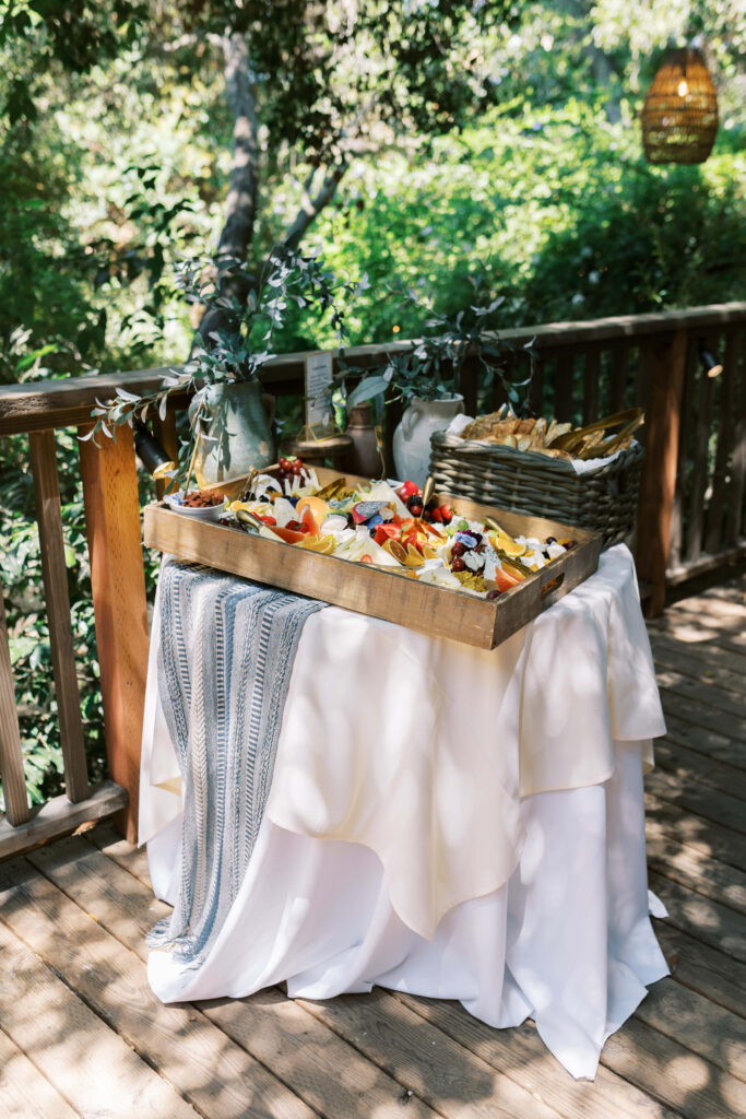 Calamigos Ranch Birchwood Room Cheese Table