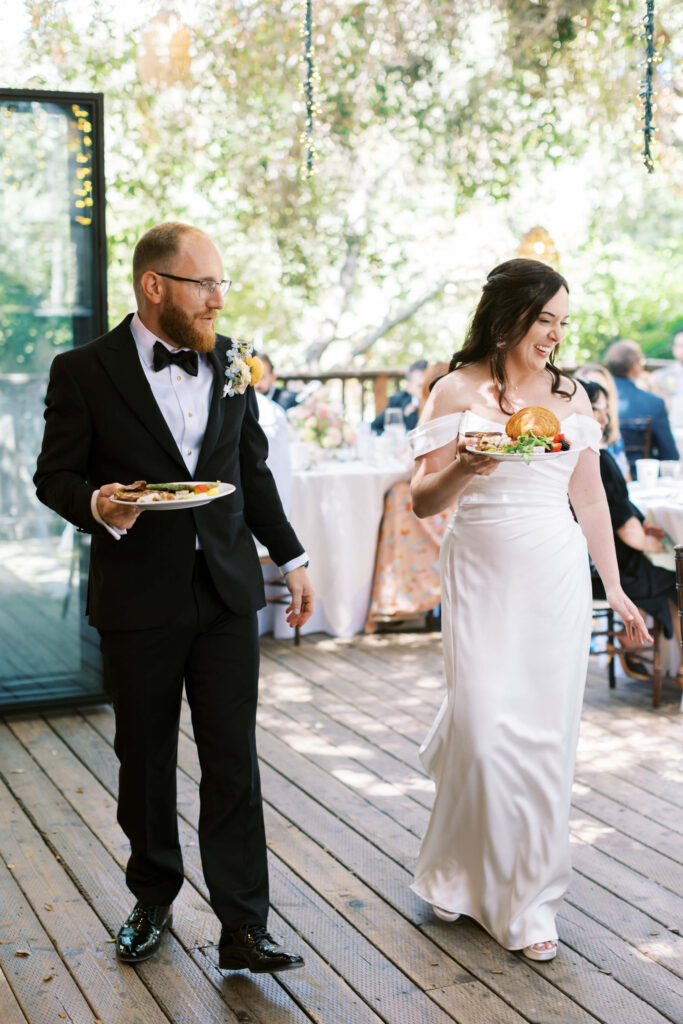Calamigos Ranch Birchwood Room Reception Bride and Groom