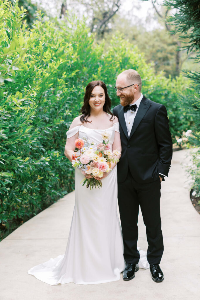 Calamigos Ranch Wedding Bride and Groom Portrait