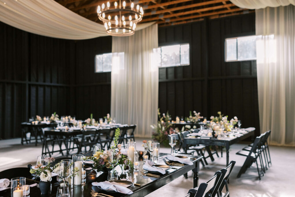 Roblar Farm Reception Tables Wide - Lisa Leanne Photography