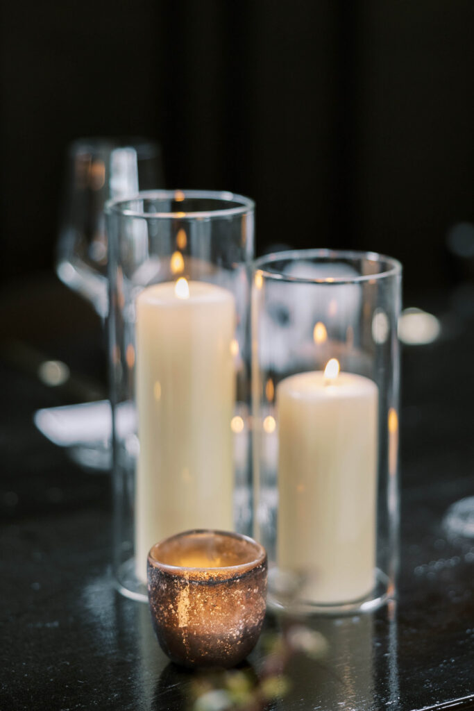 Roblar Farm Reception Candles - Lisa Leanne Photography