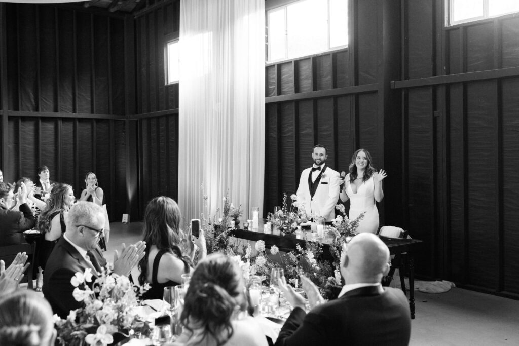 Roblar Winery Reception Bride and Groom Welcome Speech - Lisa Leanne Photography