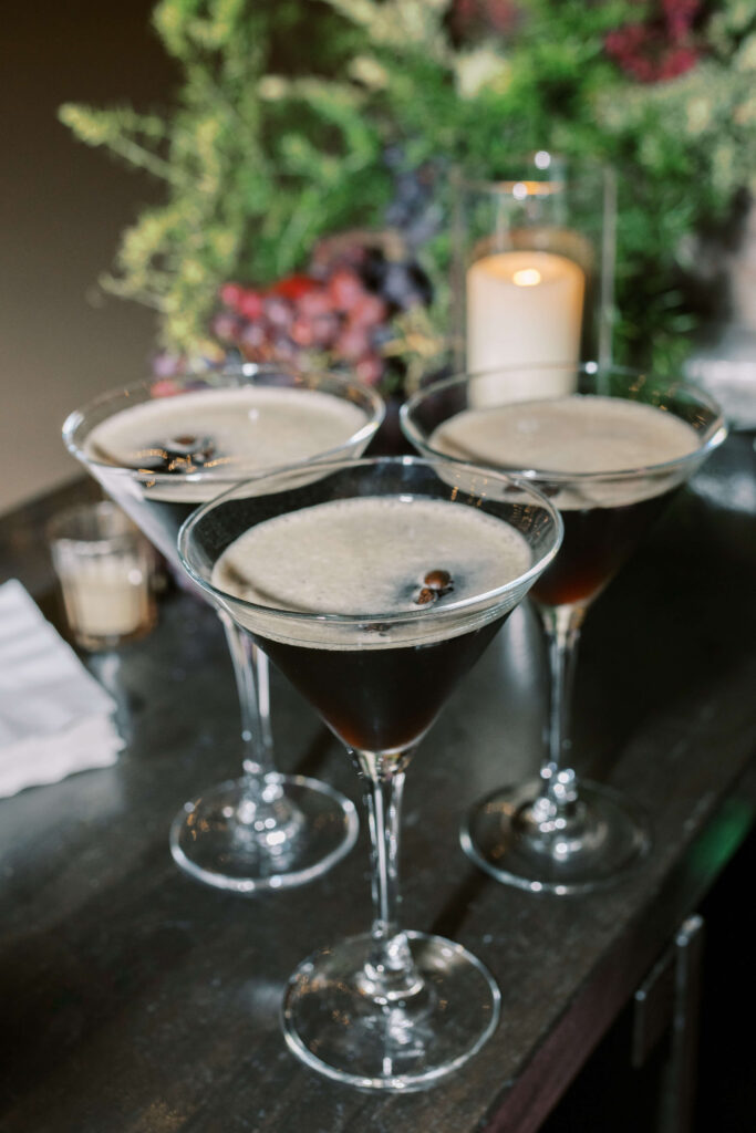 Roblar Farm Wedding Espresso Martini's - Lisa Leanne Photography