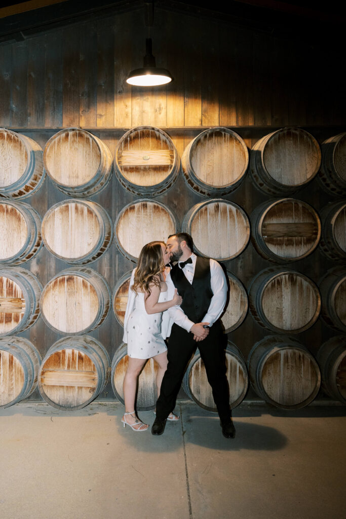 Roblar Farm Wedding Reception Bride and Groom Portrait - Lisa Leanne Photography