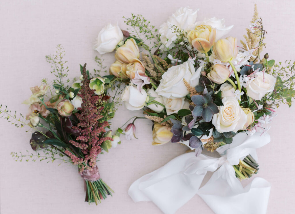 Roblar Farm Wedding floral bouquets - Lisa Leanne Photography 