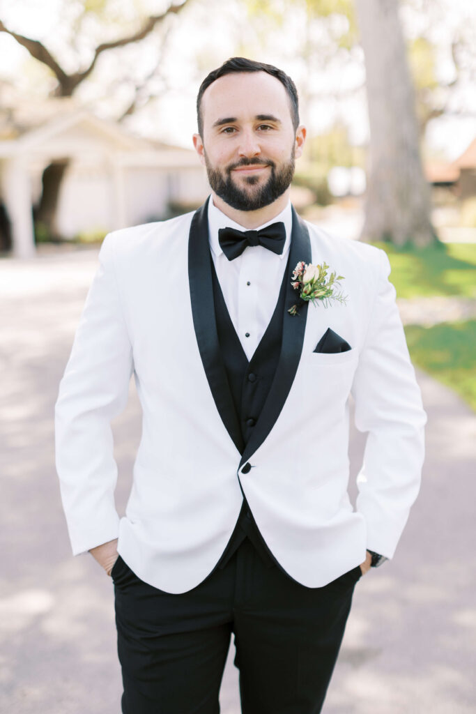 Roblar Farm Wedding Groom Portrait - Lisa Leanne Photography