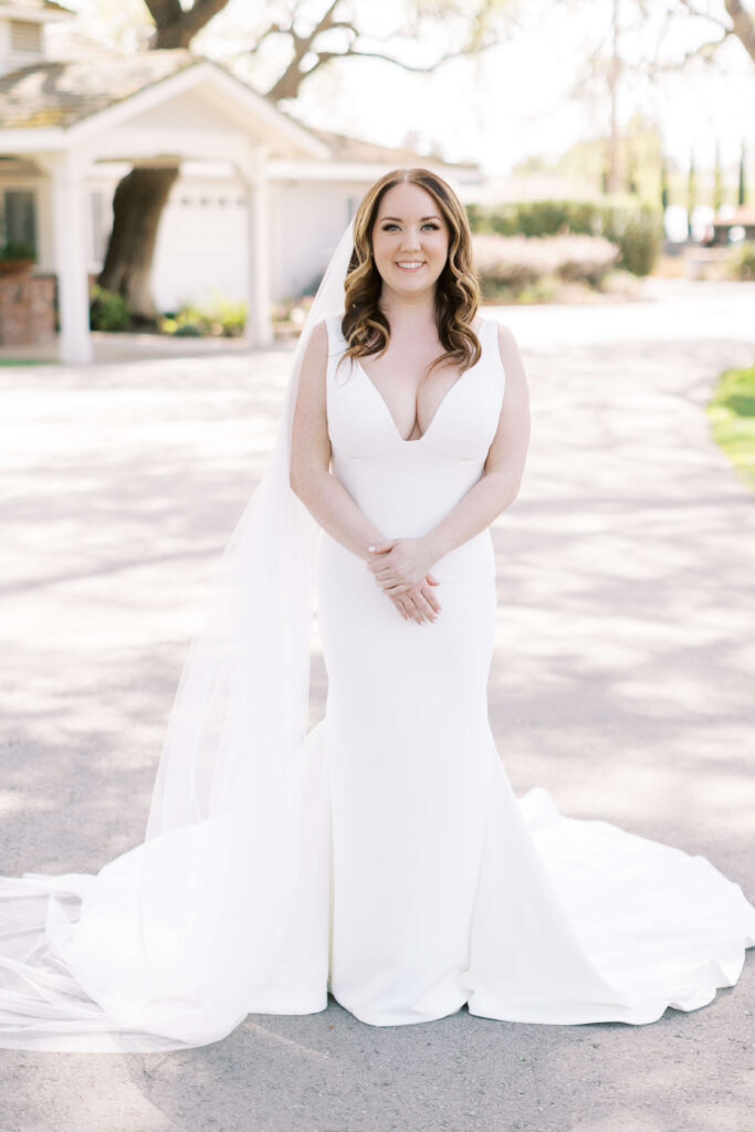 Roblar Farm Wedding Bride First Look - Lisa Leanne Photography