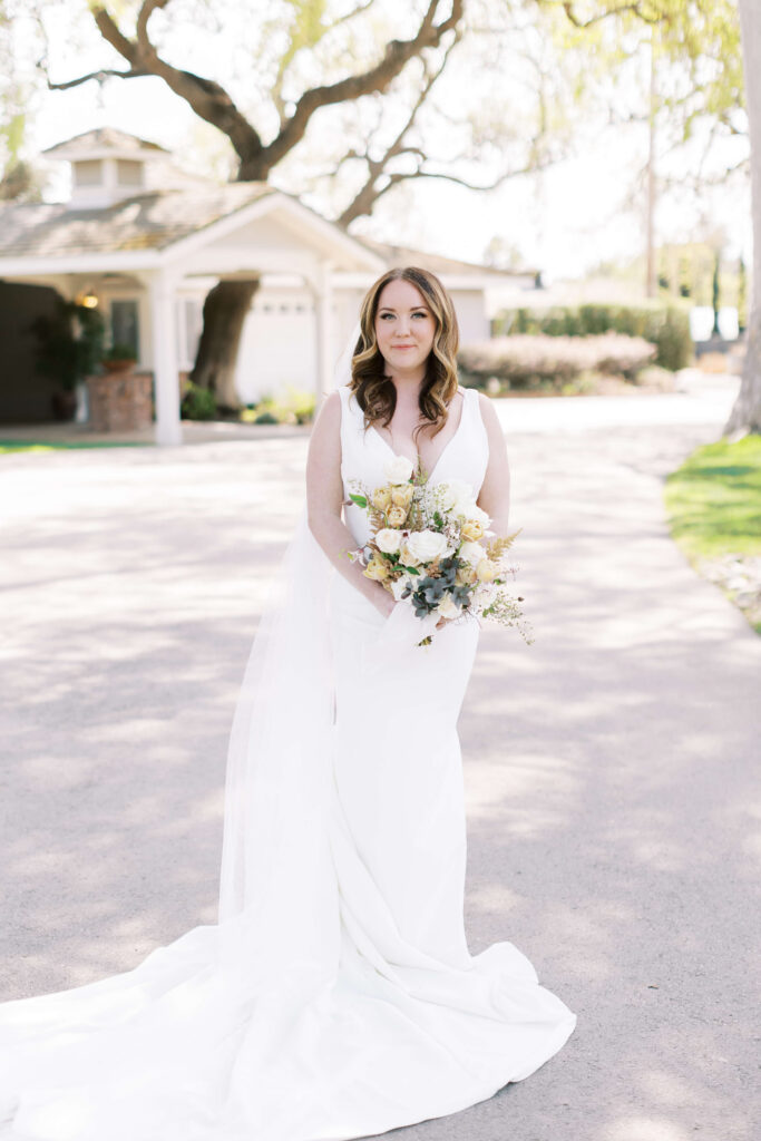 Roblar Farm Wedding Bridal Portrait - Lisa Leanne Photography