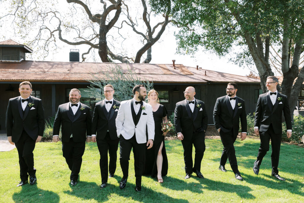 Roblar Farm Wedding Groomsmen - Lisa Leanne Photography
