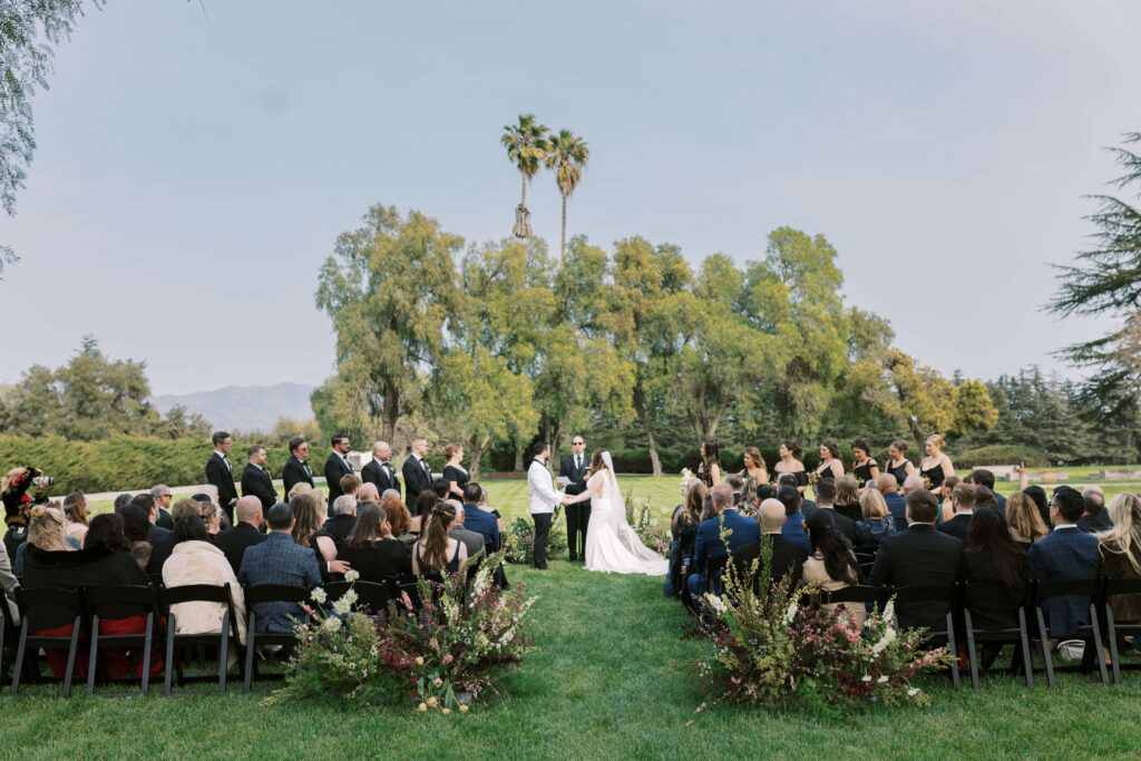 Roblar Farm Ceremony Wide - Lisa Leanne Photography