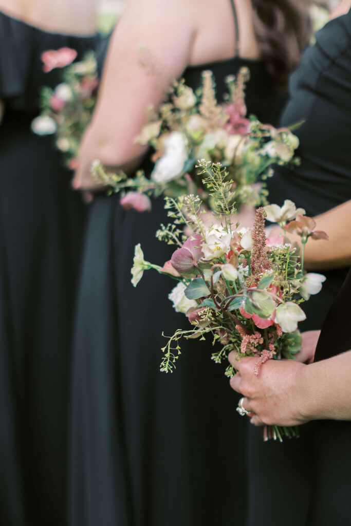 Roblar Farm Ceremony Bridesmaids Bouquets - Lisa Leanne Photography